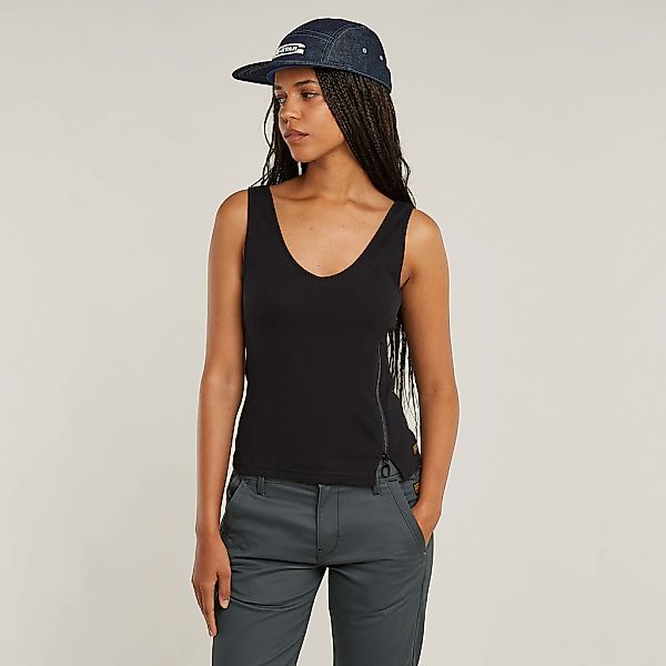 G-STAR Trägertop "Asymmetrical Zip" mit Reißverschluss günstig online kaufen