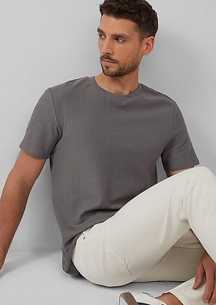 s.Oliver Kurzarmshirt Baumwoll-T-Shirt aus Strukturjersey günstig online kaufen