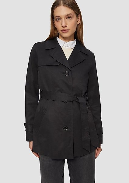 s.Oliver Funktionsjacke Outdoor-Jacke Kurzer Trench mit Gürtel günstig online kaufen