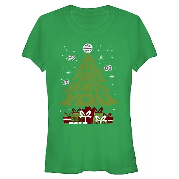 Star Wars - Text Gift Tree - Weihnachten - Frauen T-Shirt günstig online kaufen