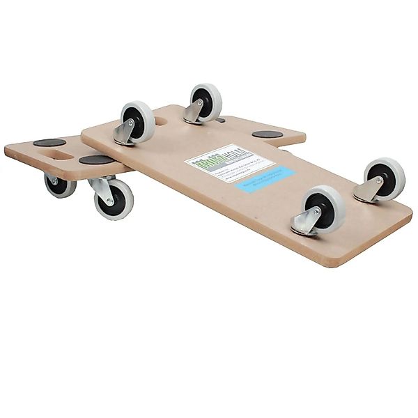 TRUTZHOLM 2er Set Transportroller Soft Wheel Indoor MDF Platte 200 kg günstig online kaufen
