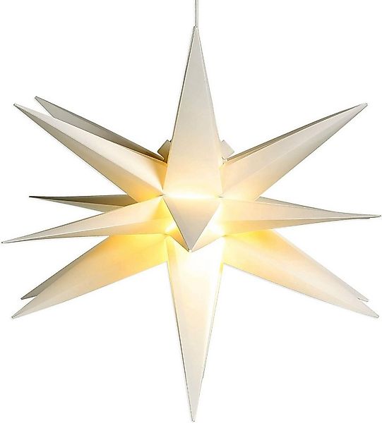 Gartenpirat LED Stern Faltstern 18 Zacken aus Kunstoff-Folie mit LED-Birne günstig online kaufen