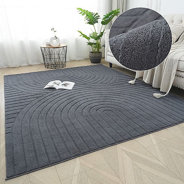 my home Teppich Cali Regenbogen, Hoch-Tief-Effekt, günstig online kaufen