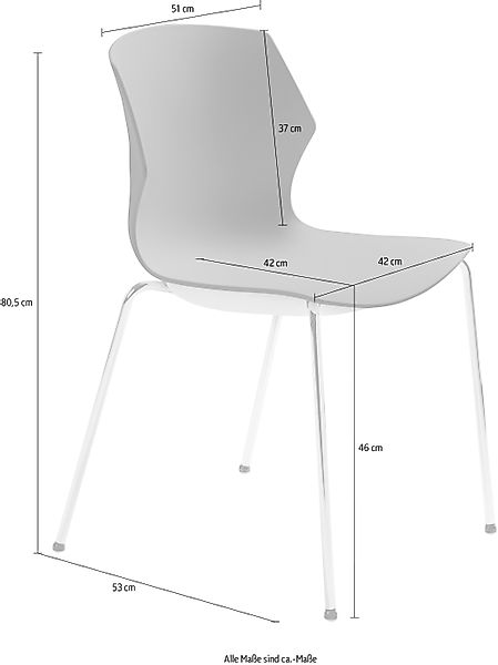 Mayer Sitzmöbel Stapelstuhl »Stapelstuhl myPRIMO« () stapelbar günstig online kaufen