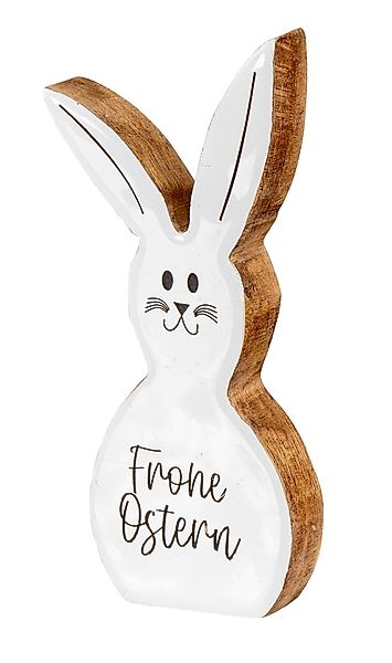 Levandeo® Dekoobjekt, Deko Aufsteller Hase H21cm günstig online kaufen