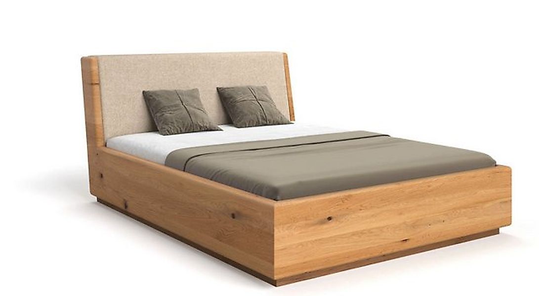 Luxusbetten24 Holzbett Designer Holzbett Cassian, aus massiver Eiche mit St günstig online kaufen