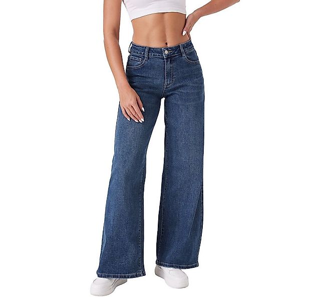 Ital-Design Weite Jeans Moderne Damen Jeans mit weitem Schnitt für jeden An günstig online kaufen