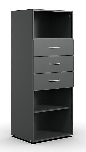 Regal 50 cm breit inkl. 3 Schubladen MULTIRAUMKONZEPT von Wimex / Graphit günstig online kaufen