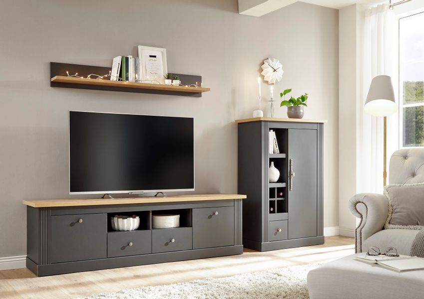 Home affaire Wohnwand "Westminster BESTSELLER" Set, Lowboard, Kommode, Wand günstig online kaufen