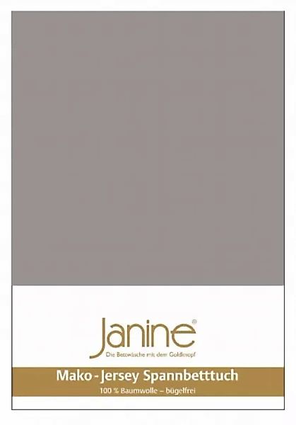 Janine Janine Spanbetttuch Mako-Feinjersey 5007 vulkan (77) Größe:  200x200 günstig online kaufen