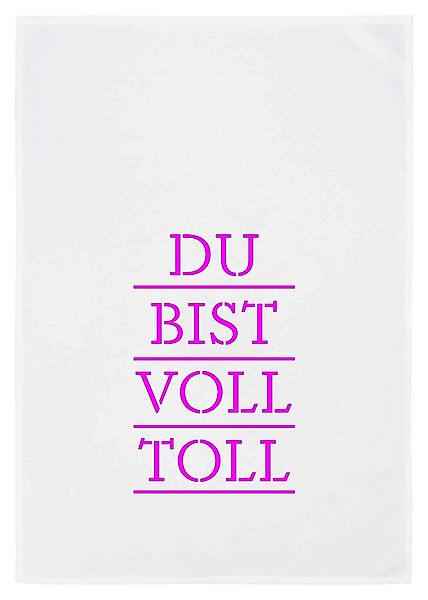 17,30 Hamburg Geschirrtuch Geschirrtuch-DU BIST VOLL günstig online kaufen