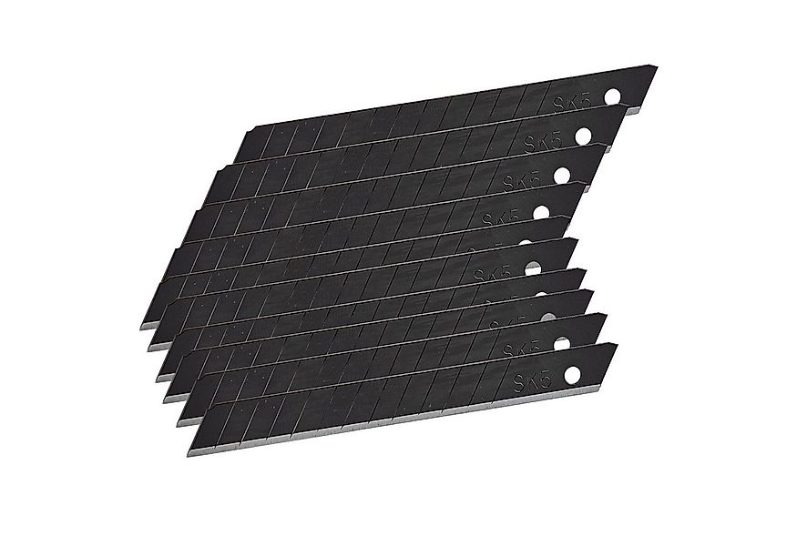 KesTek Cuttermesser Abbrechklingen SK5 schwarz 9-18mm, (10-tlg) günstig online kaufen