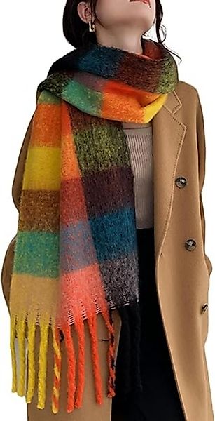 Coonoor Wollschal Damen Schal,kuschelweich Karo,Winter Schal günstig online kaufen