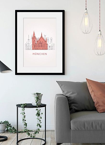 queence Bild »München Church« Deutschland   Gebäude   Kirche   Kunst   Münc günstig online kaufen