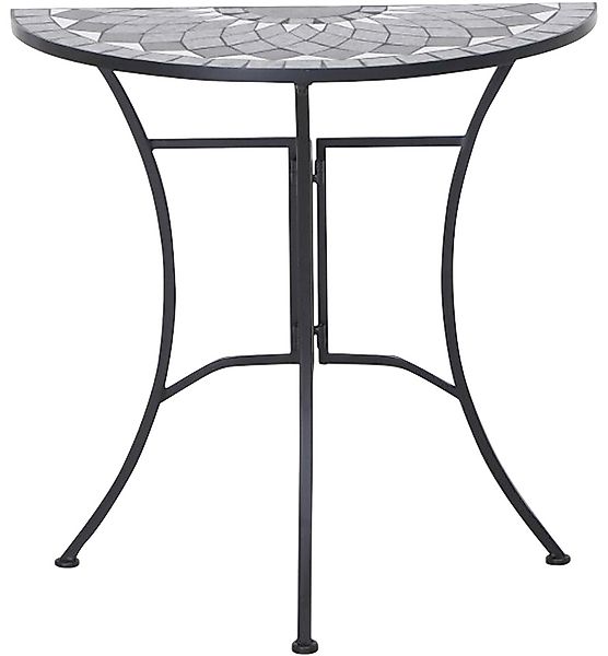 Siena Garden Gartentisch Como Rechteckig Grau 35 cm x 70 cm günstig online kaufen
