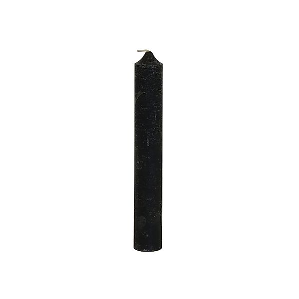 B&S Spitzkerze Rustikale Stabkerze durchgefärbt black günstig online kaufen