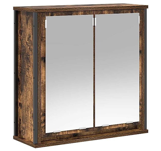 vidaXL Badezimmerspiegelschrank Bad-Wandschrank mit Spiegel Räuchereiche 60 günstig online kaufen