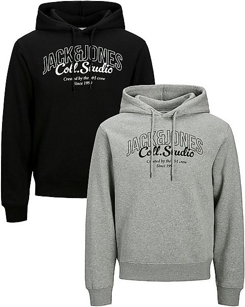 Jack & Jones Kapuzenpullover stilvolle Hoodies mit Logoprint (Spar Set, Dop günstig online kaufen