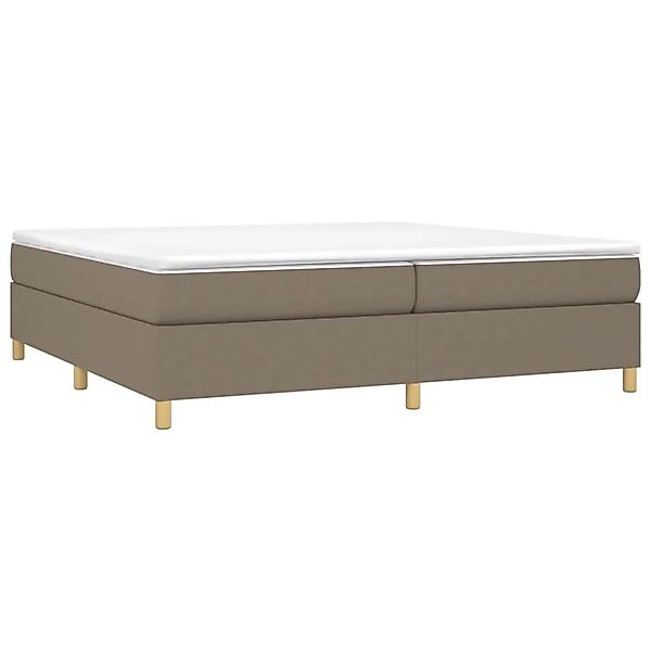 vidaXL Boxspringbett mit Matratze Taupe 200x200 cm Stoff 3144550 günstig online kaufen