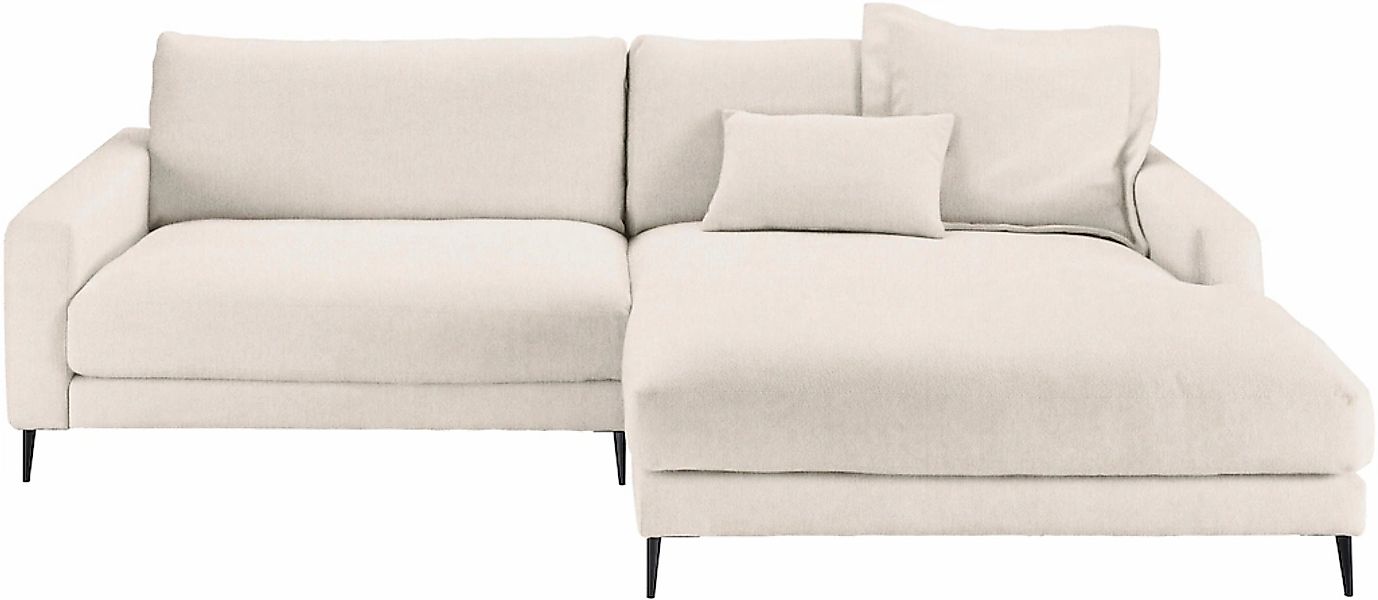 Home affaire Ecksofa "Downtown, B/T/H: 272/190/84 cm L-Form" weicher Sitzko günstig online kaufen