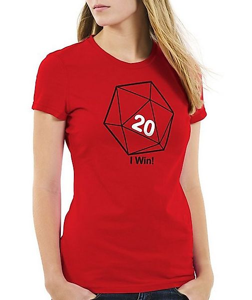 style3 T-Shirt W20 Würfel I Win rubik würfel D20 the big bang theory sheldo günstig online kaufen