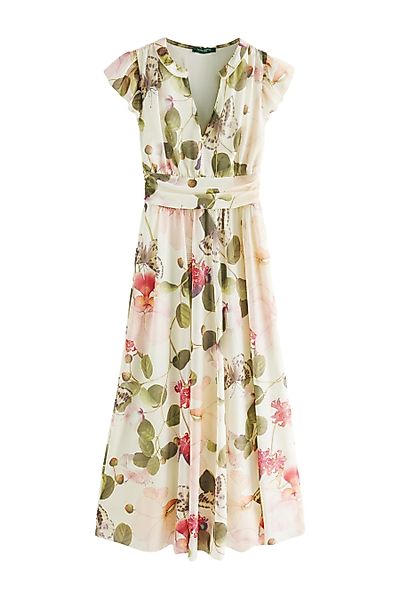 Next Druckkleid Plissiertes, festliches Mesh-Midikleid, Kurzgröße günstig online kaufen
