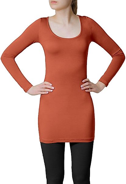 Caspar Langarmshirt MUSE SRT012 langes Damen günstig online kaufen