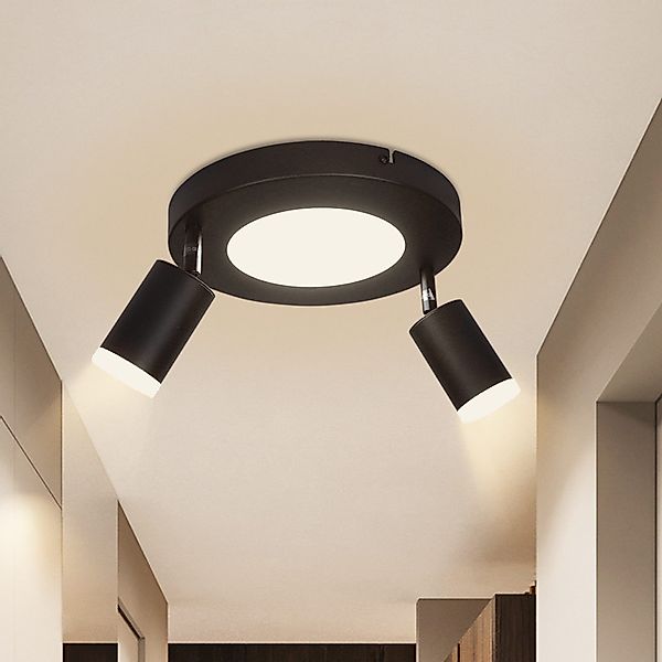 Nettlife Deckenstrahler Schwarz Schlafzimmer GU10 2/3/4 günstig online kaufen