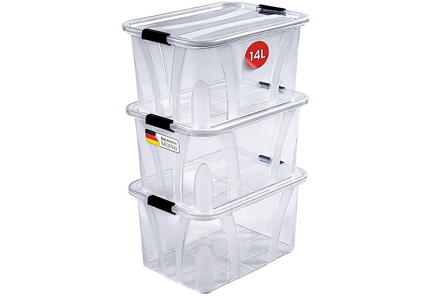 KONZEPT Aufbewahrungsbox mit Deckel groß Set BPA Frei Kunststoff, Aufbewahr günstig online kaufen