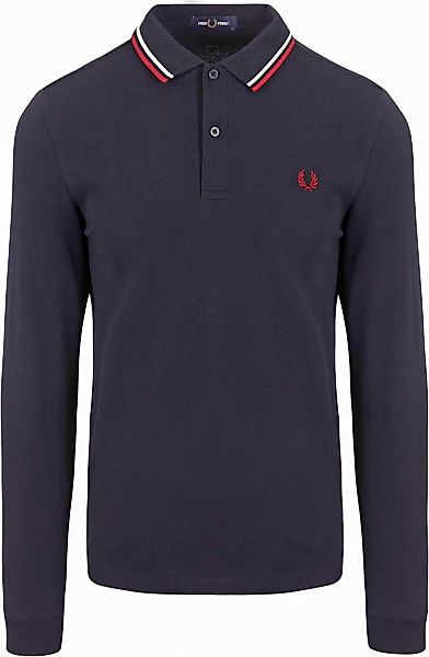 Fred Perry Langarm-Poloshirt Navy T55 - Größe M günstig online kaufen