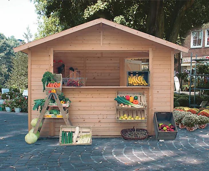 Karibu Gartenhaus »Verkaufshaus 2 naturbelassen« aus hochwertiger nordische günstig online kaufen