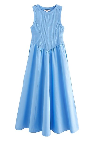 Next Midikleid Ärmelloses Midi-Rippenstrickkleid mit Racerback günstig online kaufen