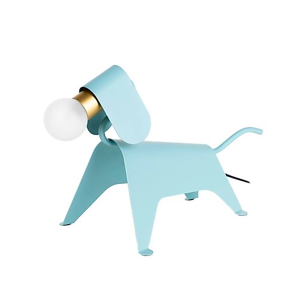 Lucande Tischlampe Idalina 9639745 Design Modern in Blau aus Metall 1-flamm günstig online kaufen