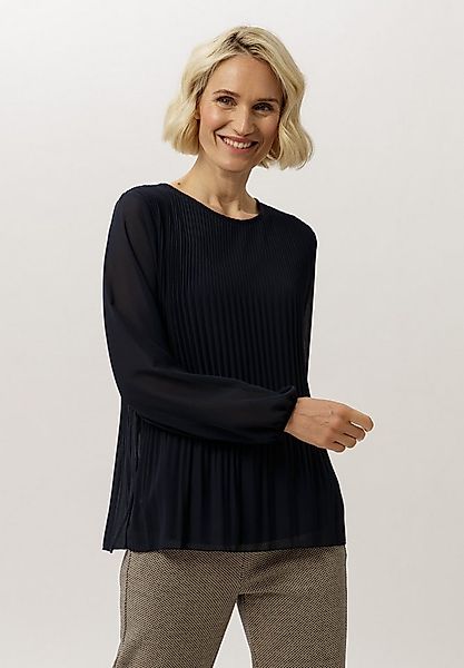 FRANK WALDER Klassische Bluse mit Plissee-Struktur günstig online kaufen