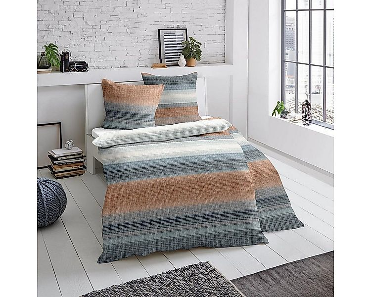 TRAUMSCHLAF Bettwäsche Elverum, Biber, 2 teilig, Biberbettwäsche weich und günstig online kaufen