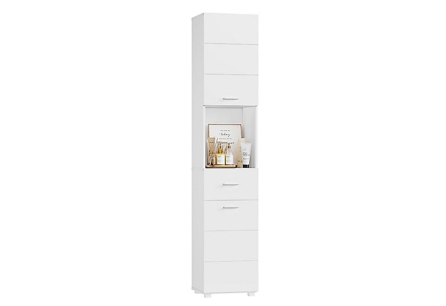 Homfa Hochschrank Badezimmerschrank Badschrank schmal, Soft-Close-Funktion, günstig online kaufen