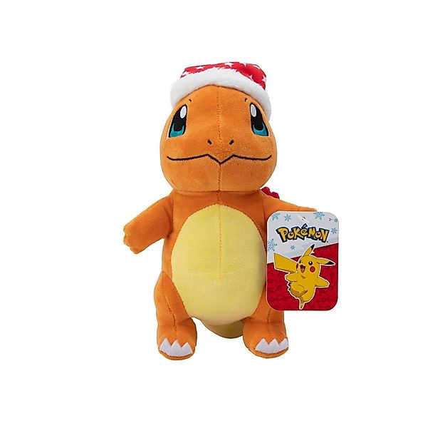 Jazwares Plüschfigur Pokémon Plüschfigur Winter Glumanda mit Weihnachtsmütz günstig online kaufen