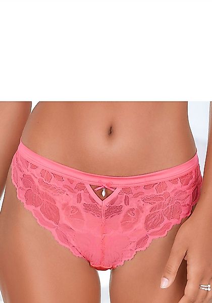 LASCANA Tanga mit edlem Accessoire und feinem Bund aus Satin-Material günstig online kaufen