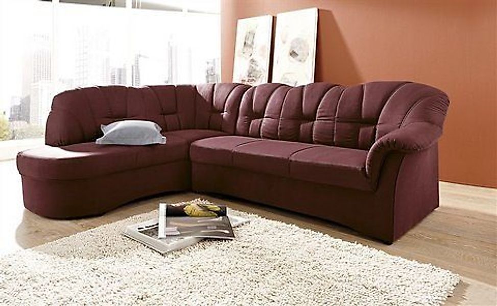 DOMO collection Ecksofa Papenburg, zeitlose Rückensteppung, günstig online kaufen