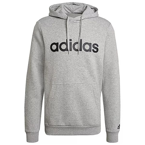 Adidas Linear Fi Kapuzenpullover M Medium Grey Heather / Black günstig online kaufen