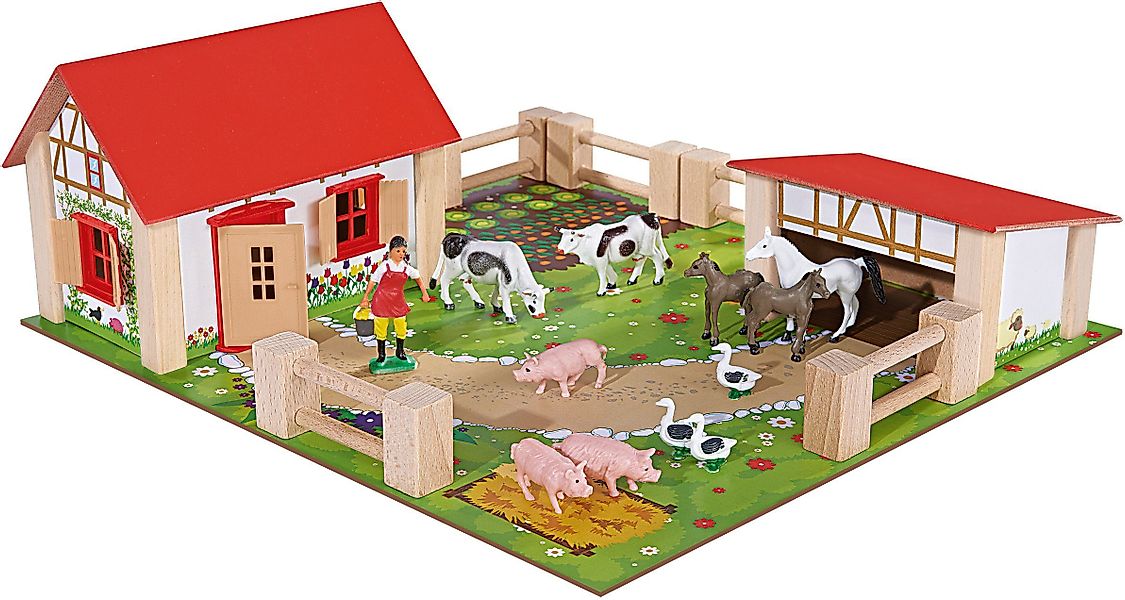 Eichhorn Spielwelt Bauernhof klein, Made in günstig online kaufen