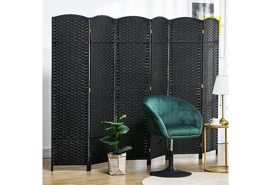 HOMCOM Paravent 240 x 170 cm Raumteiler (Sichtschutz, 6 St., Faltbar Trennw günstig online kaufen