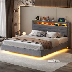 HAUSS SPOLE Polsterbett 160x200cm mit USB-Steckdose günstig online kaufen