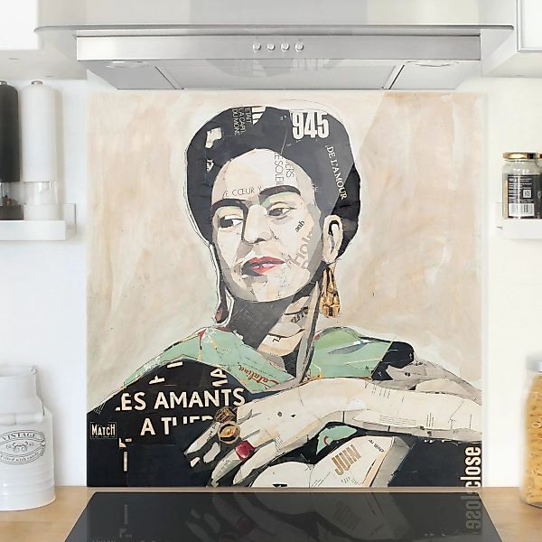 Spritzschutz Frida Kahlo - Collage No.4 günstig online kaufen