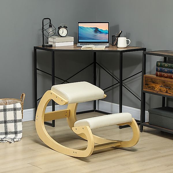 HOMCOM Kniestuhl Ergonomisch, Kniestuhl aus Holz, Bürostuhl für Homeoffice, günstig online kaufen