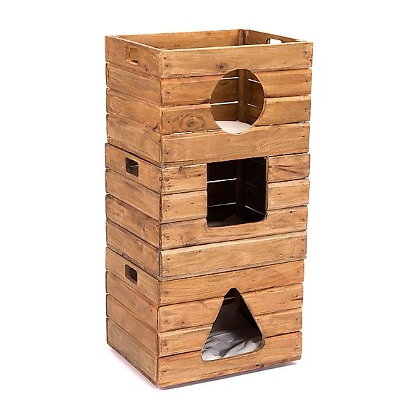 CREEDWOOD Truhe KATZENHAUS "KITTY", Mahagoni Holz, günstig online kaufen