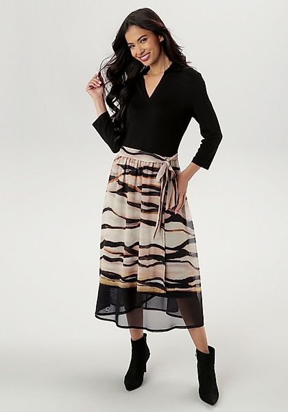 Aniston SELECTED Jerseykleid mit abnehmbaren Bindeband günstig online kaufen