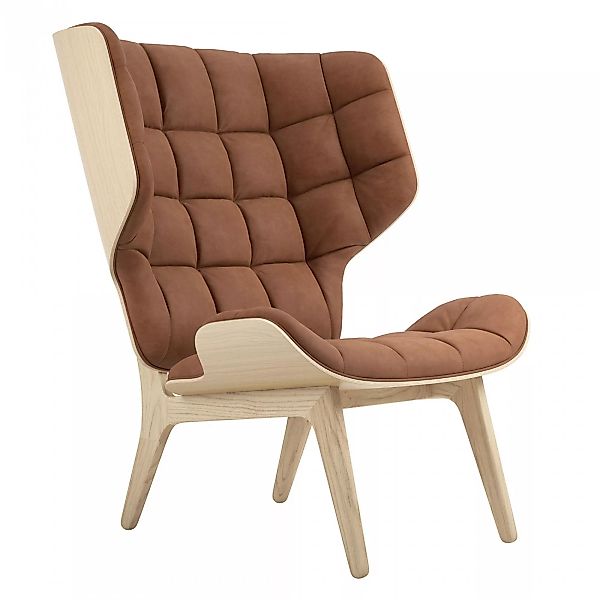 NORR 11 - Mammoth Sessel Leder Gestell Eiche natur - rost/Sitzfläche Vintag günstig online kaufen