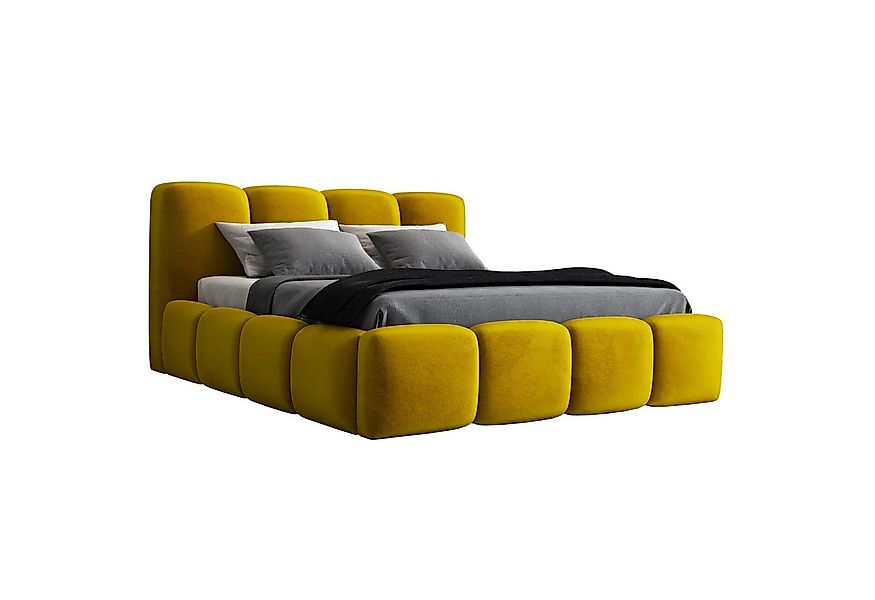 A&J MöbelLand GmbH Polsterbett DANA mit Matratze, Lattenrost und Bettkasten günstig online kaufen