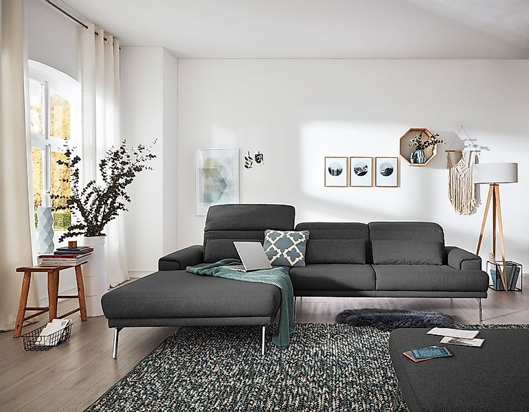 Musterring Ecksofa "MR 4580", mit Kopf- und Sitztiefenverstellung, Metallfu günstig online kaufen